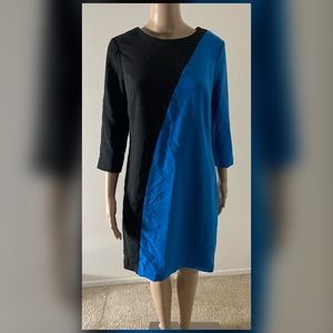 Ann Taylor Black and Blue Dress